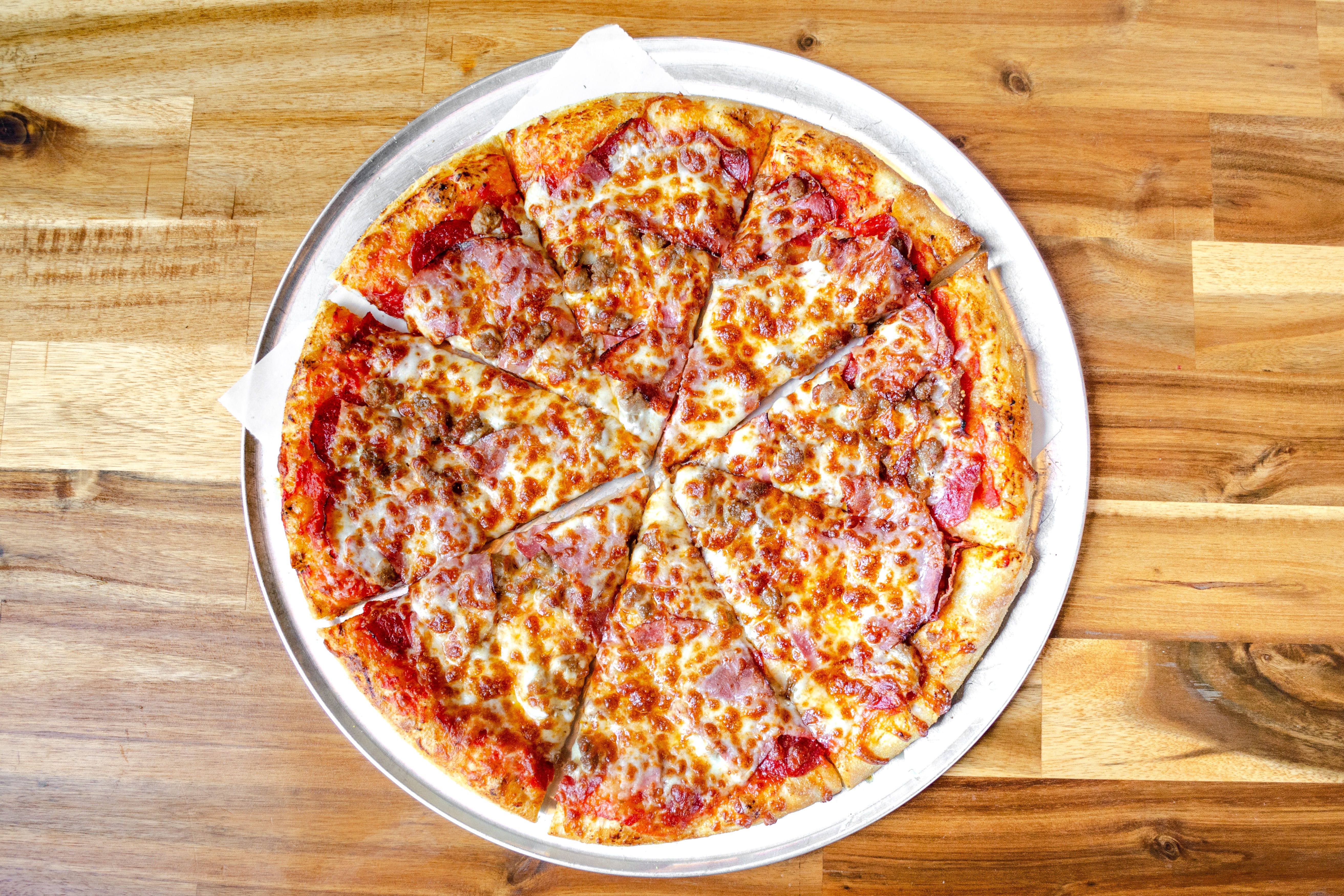 Order Meat Lover's Pizza - Small 10'' food online from Rays Pizza store, Nashville on bringmethat.com