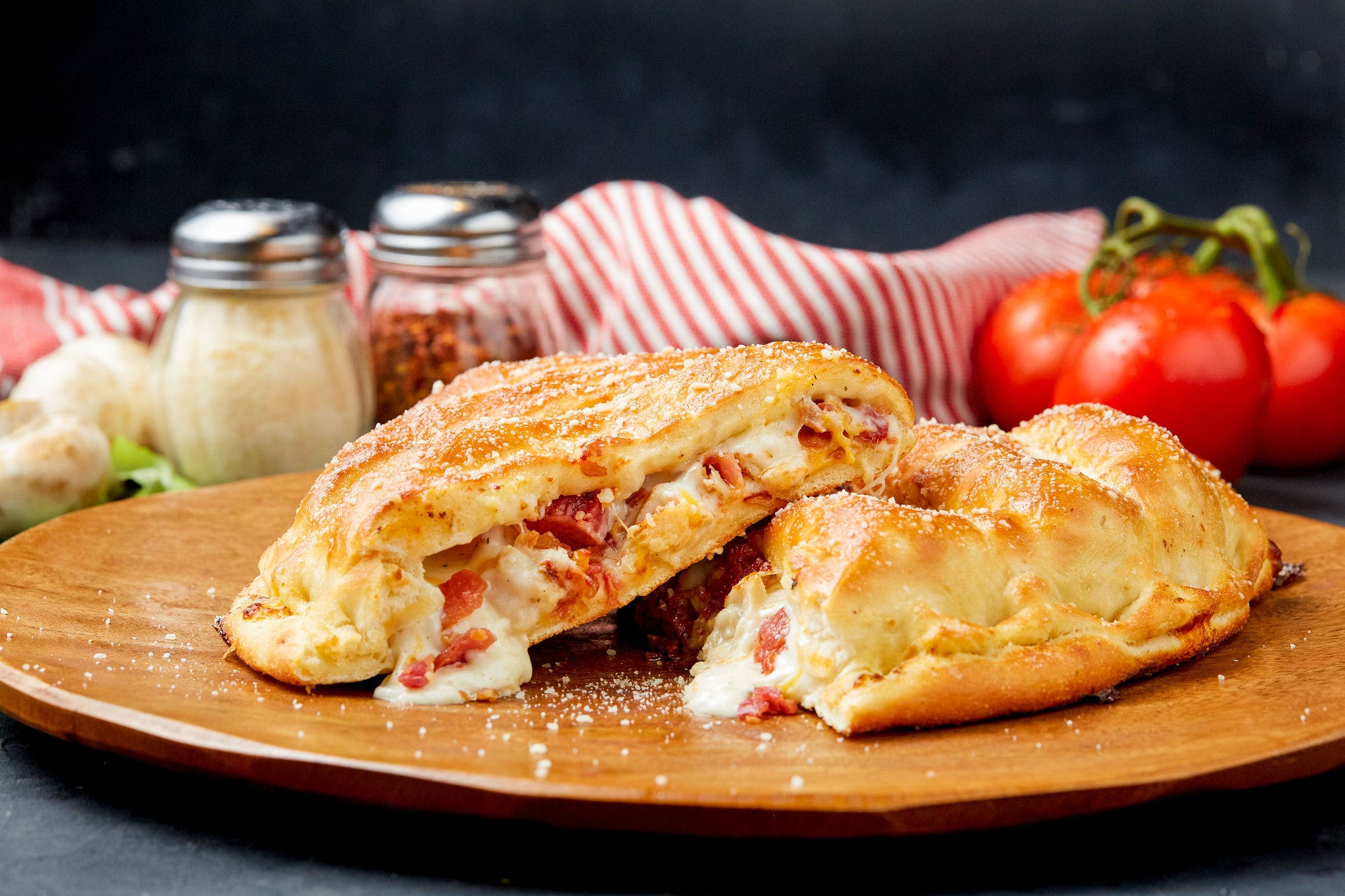 Order Chicken Bacon Ranch Calzone - Calizone food online from Simple Simon Pizza store, Paola on bringmethat.com