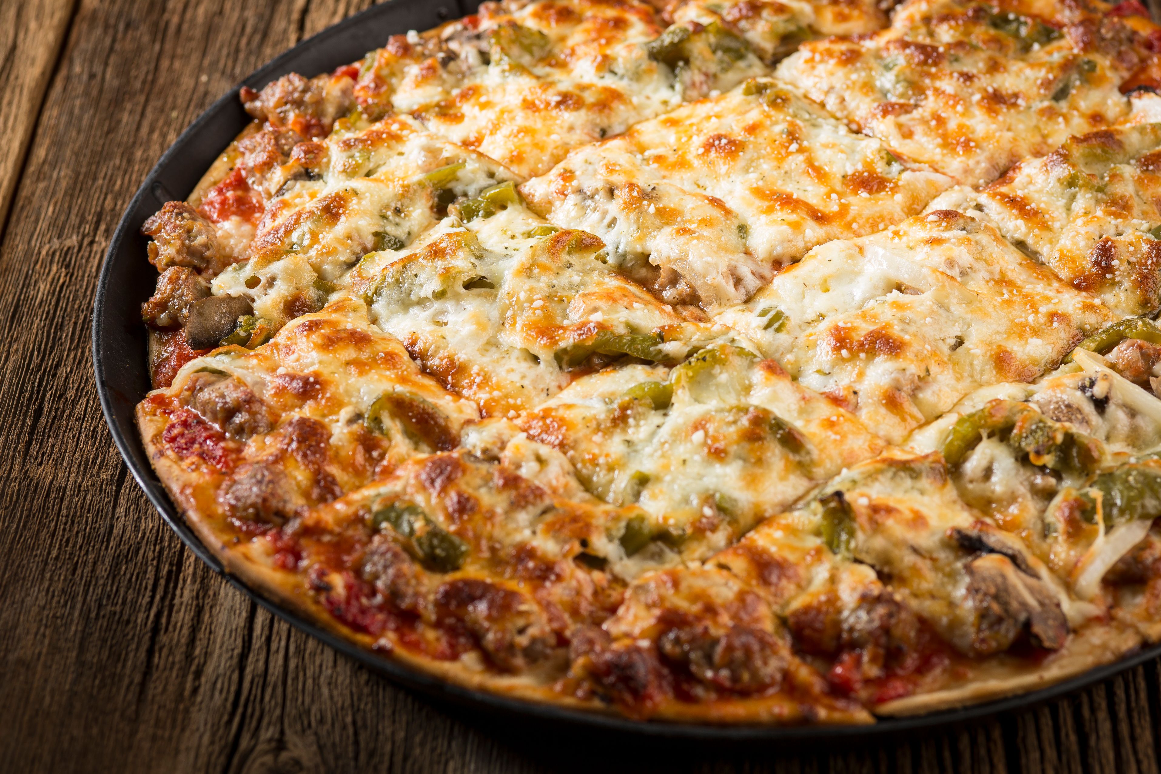 Order Fabulous Four Pizza food online from Rosati's Authentic Chicago Pizza store, Bloomington on bringmethat.com