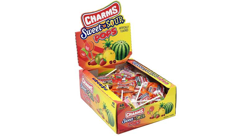Order Charms Sweet & Sour Pops - 48 Ct food online from Exxon Constant Friendship store, Abingdon on bringmethat.com