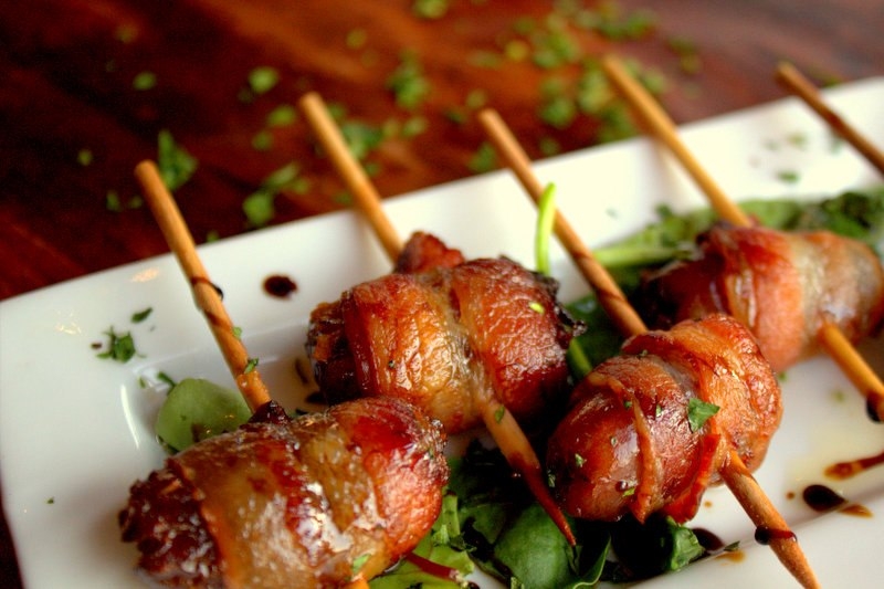 Order Bacon Wrapped Dates food online from Kafé Neo store, Mill Creek on bringmethat.com