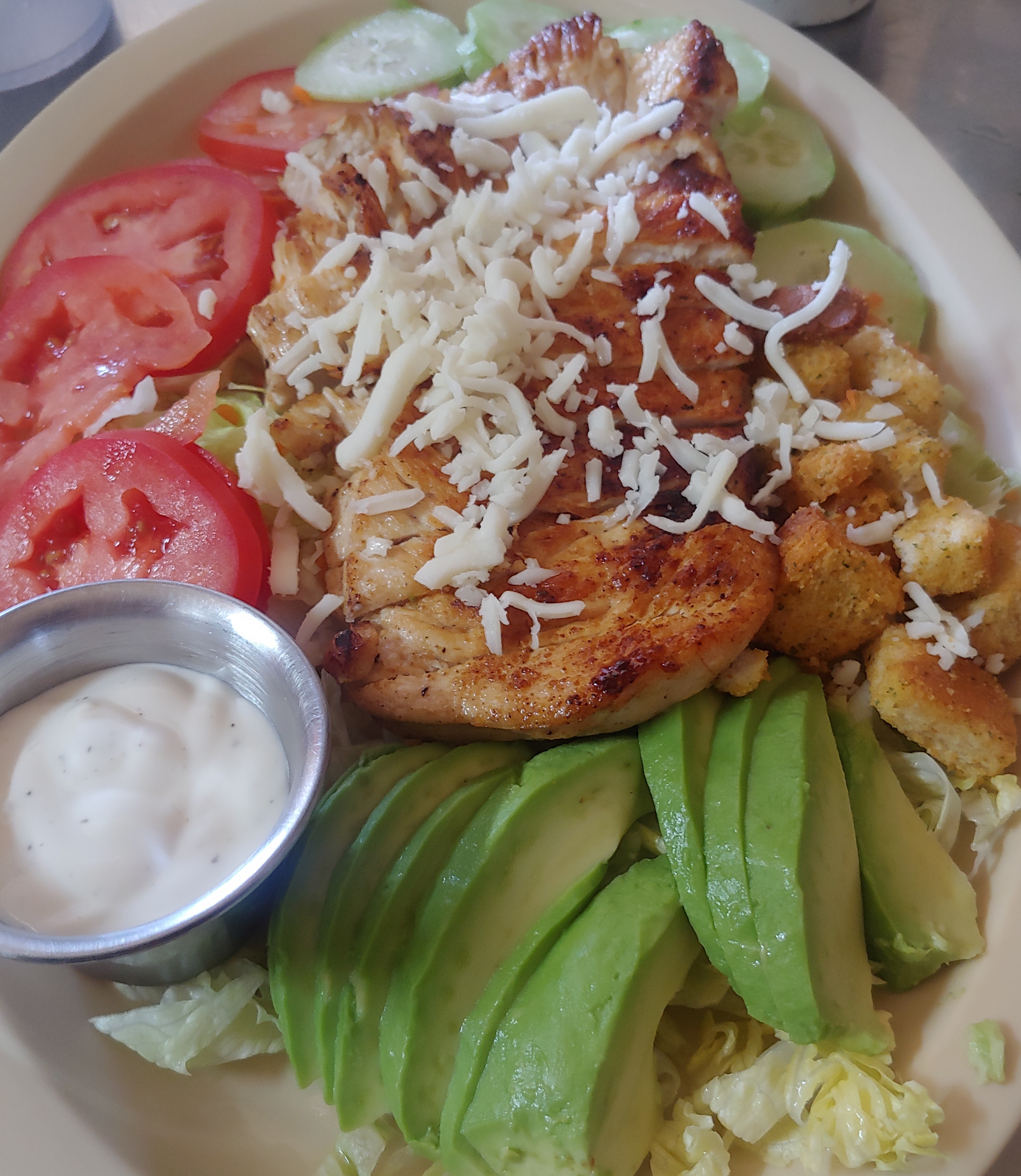 Order Chcken Cesar Salad food online from Laredo Sushi Roll store, Laredo on bringmethat.com
