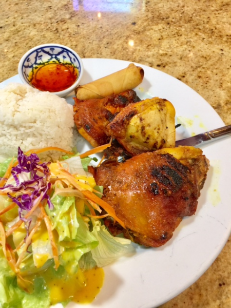 Order BBQ Chicken Dinner Special food online from Thai Eagle Rox store, Los Angeles on bringmethat.com