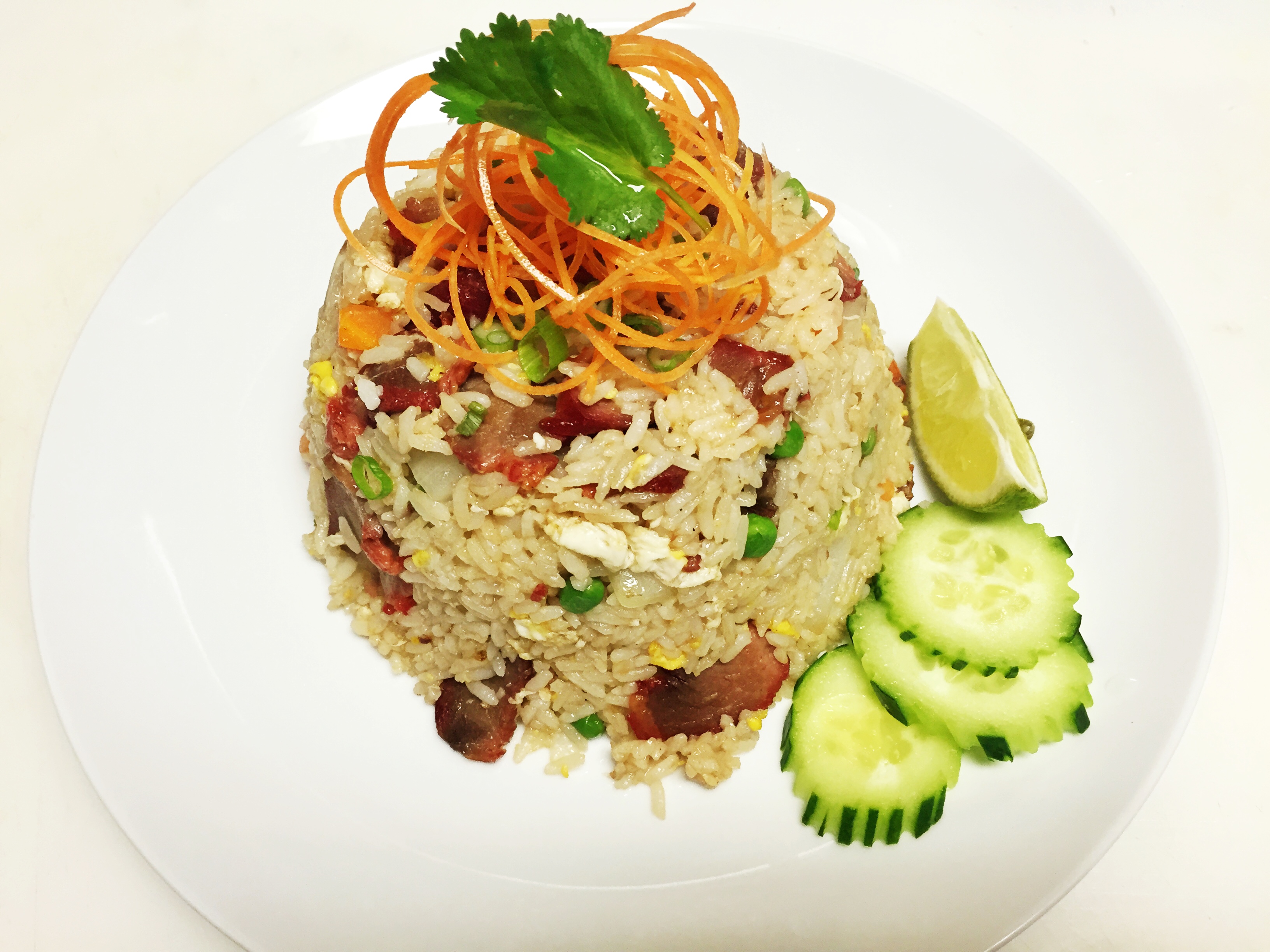 Order BBQ Pork Fried Rice food online from Foo Asian Grill & Bubble Tea store, Irving on bringmethat.com