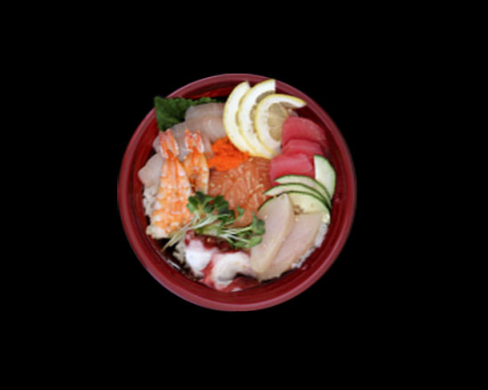 Order Chirashi Bowl food online from Hamachi Sushi Express store, La Habra on bringmethat.com