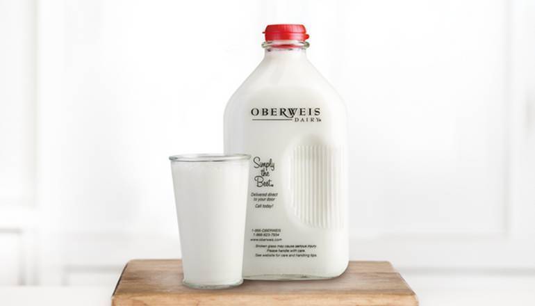 Order Whole White Milk food online from Oberweis Dairy store, Western Springs on bringmethat.com