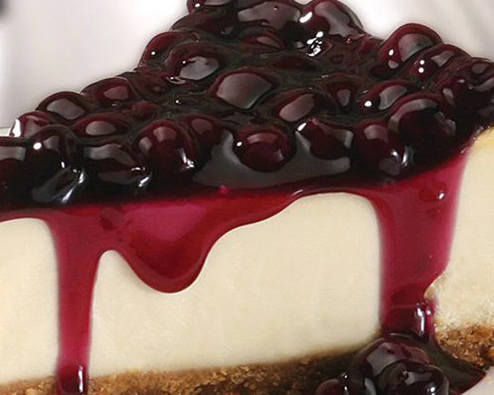 Order Blueberry Basque "GLUTEN FREE" Cheesecake Slice food online from Kokopelli Sweets store, Dallas on bringmethat.com