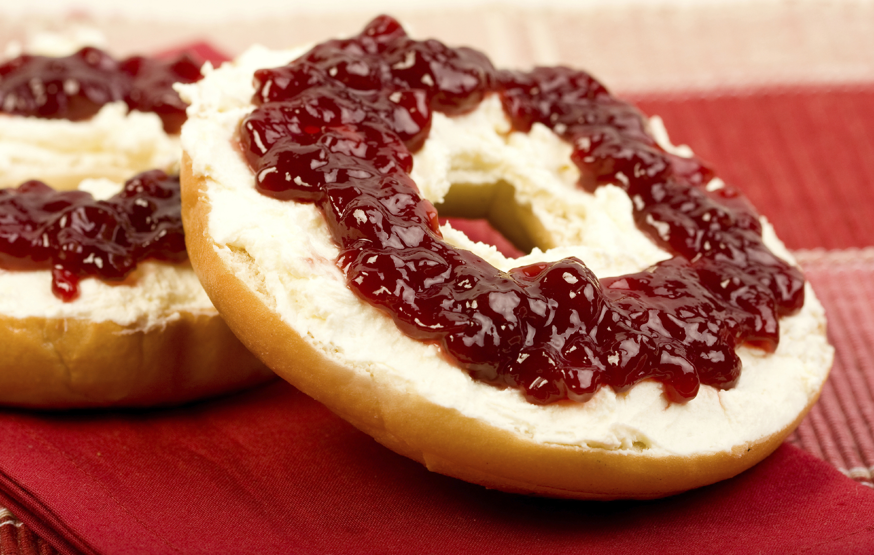 Order Bagel with Cream Cheese and Jelly food online from Christos' mini mart store, Jersey City on bringmethat.com