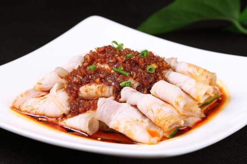 Order Sliced Pork with Mashed Garlic and Hot Pepper food online from Spice Workshop store, Centereach on bringmethat.com