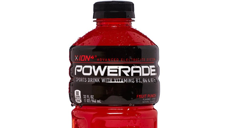 Order Powerade Fruit Punch 28 oz food online from Cafe Verdi Rebel store, Las Vegas on bringmethat.com