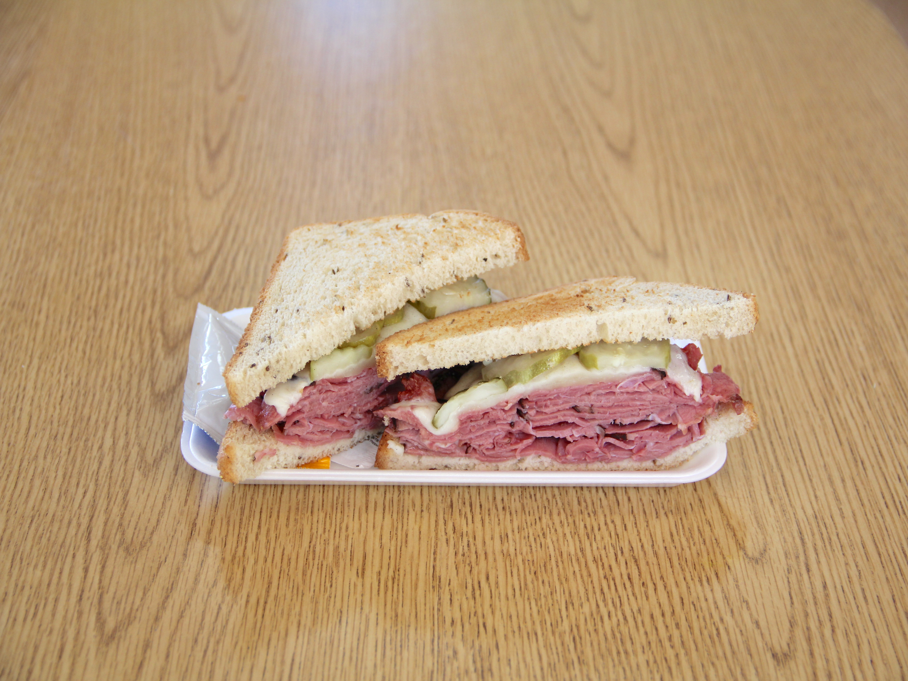 Order 7. Pastrami and Cheese Sandwich food online from Country Kwik Market & Deli store, Pomona on bringmethat.com