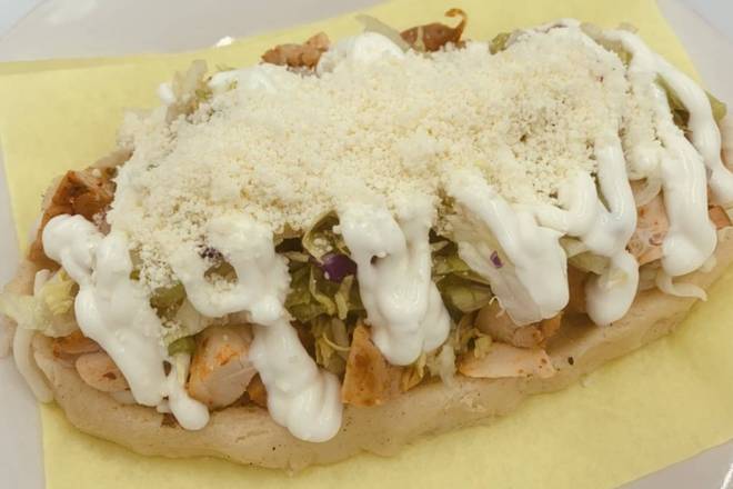 Order Huaraches food online from Lauras Mexican Food store, Glendale on bringmethat.com