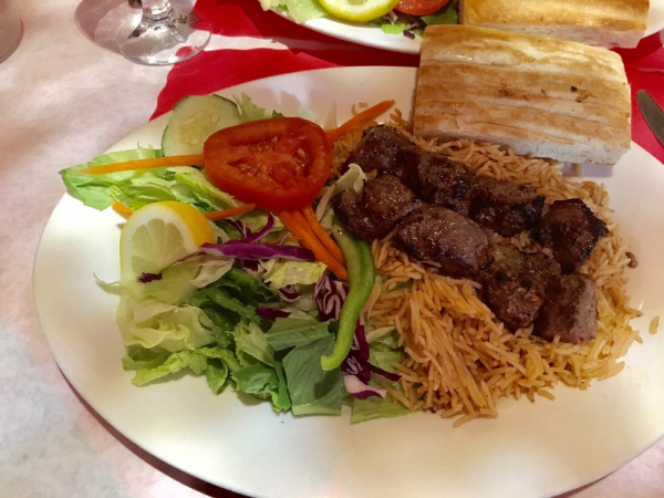 Order Lamb Shish Kebab food online from Ariana Afghan Restaurant store, New York on bringmethat.com