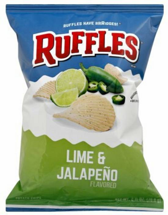 Order Ruffles Lime & Jalapeno Small Bag food online from IV Deli Mart store, Goleta on bringmethat.com