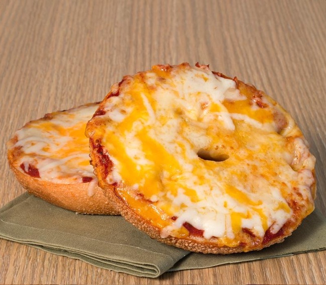 Order Cheese Pizza Bagel food online from Einstein Bagels store, Las Vegas on bringmethat.com