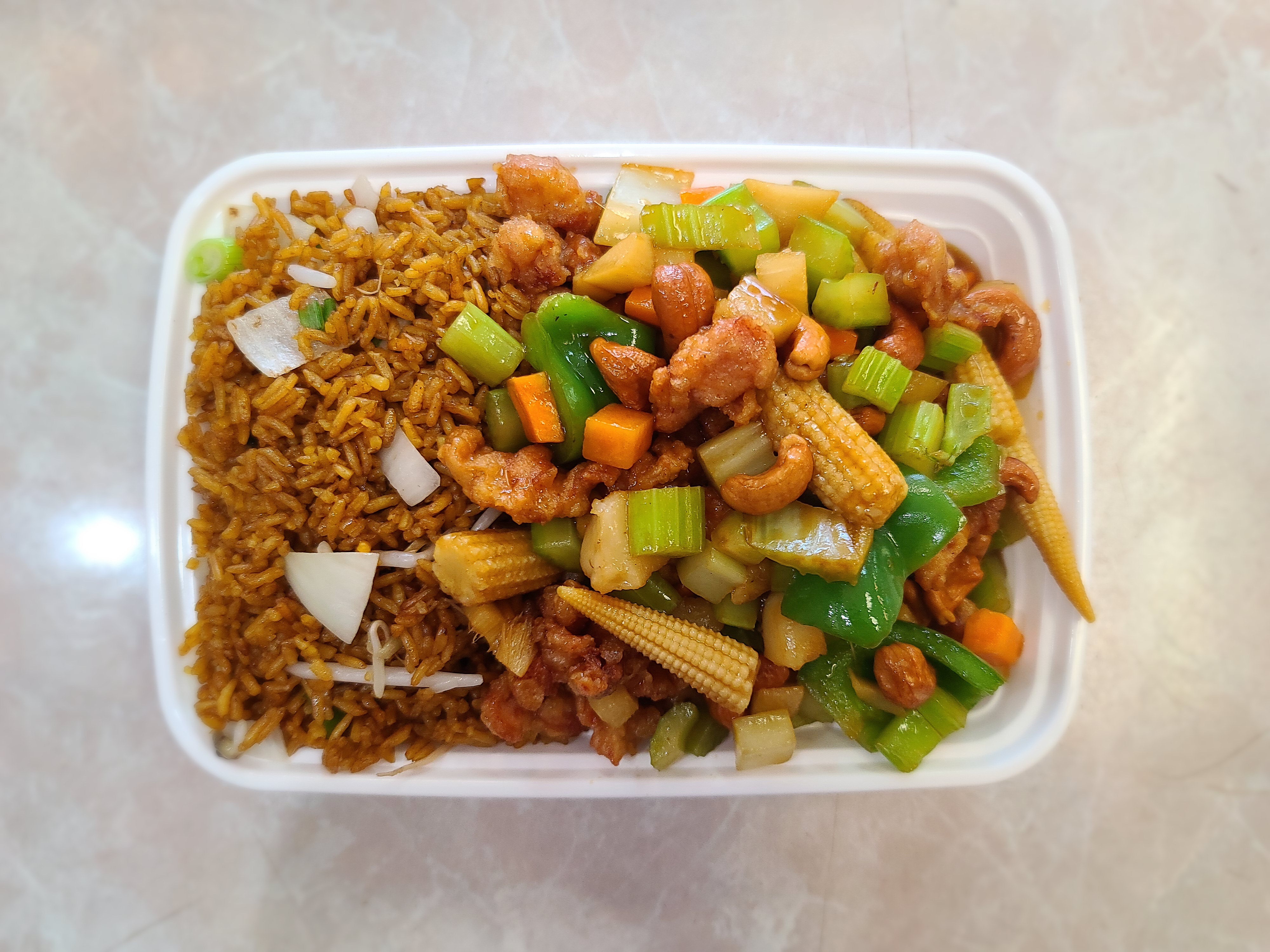 Order C.Cashew Chicken Combo food online from China King store, Florissant on bringmethat.com