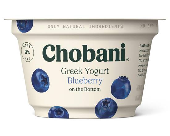 Order Chobani Greek Yogurt Blueberry 5.3oz food online from Chevron Extramile store, Atwater on bringmethat.com