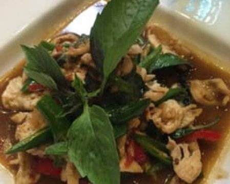 Order Pad Kapow Basil food online from Neramitra Thai Cuisine store, Arlington on bringmethat.com