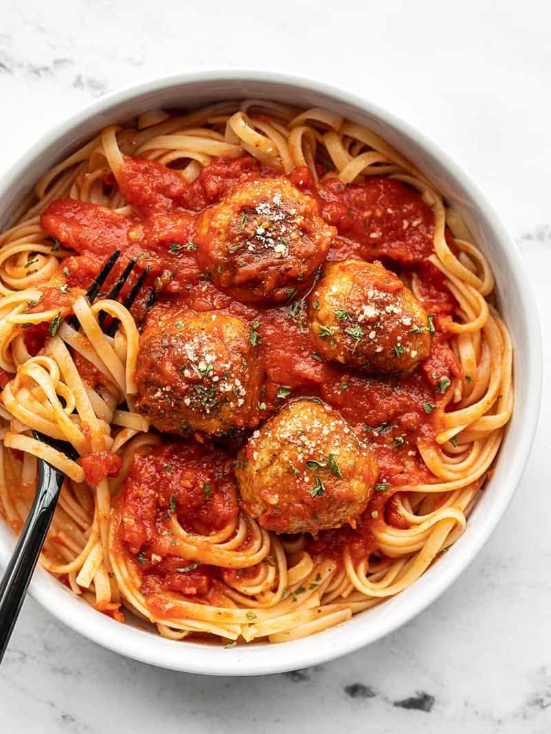 Order Meatball Parmesan - Dinner food online from Mama's Pizza store, Fredericksburg on bringmethat.com