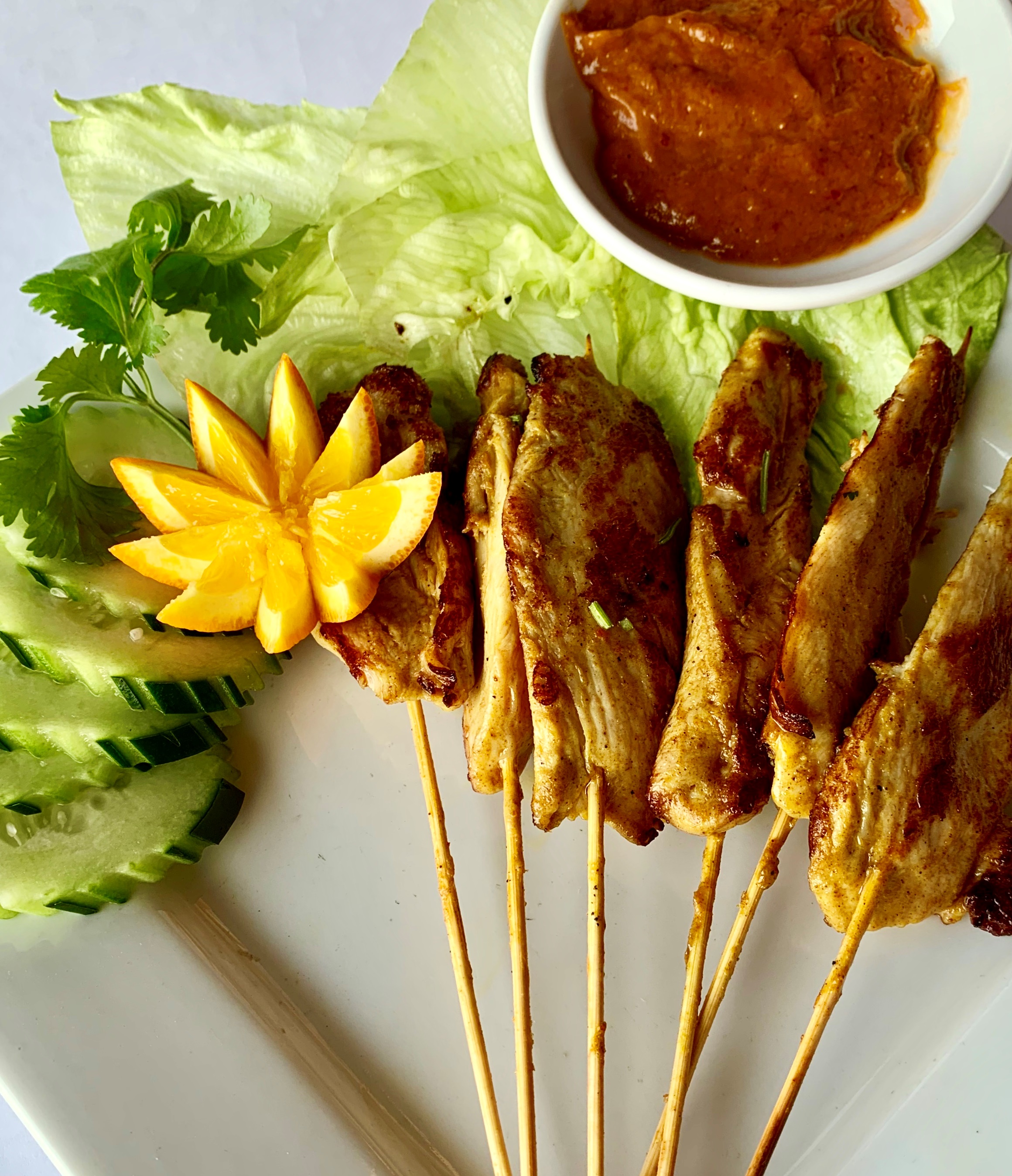 Order Chicken Satay food online from Lucky Street store, Minneapolis on bringmethat.com