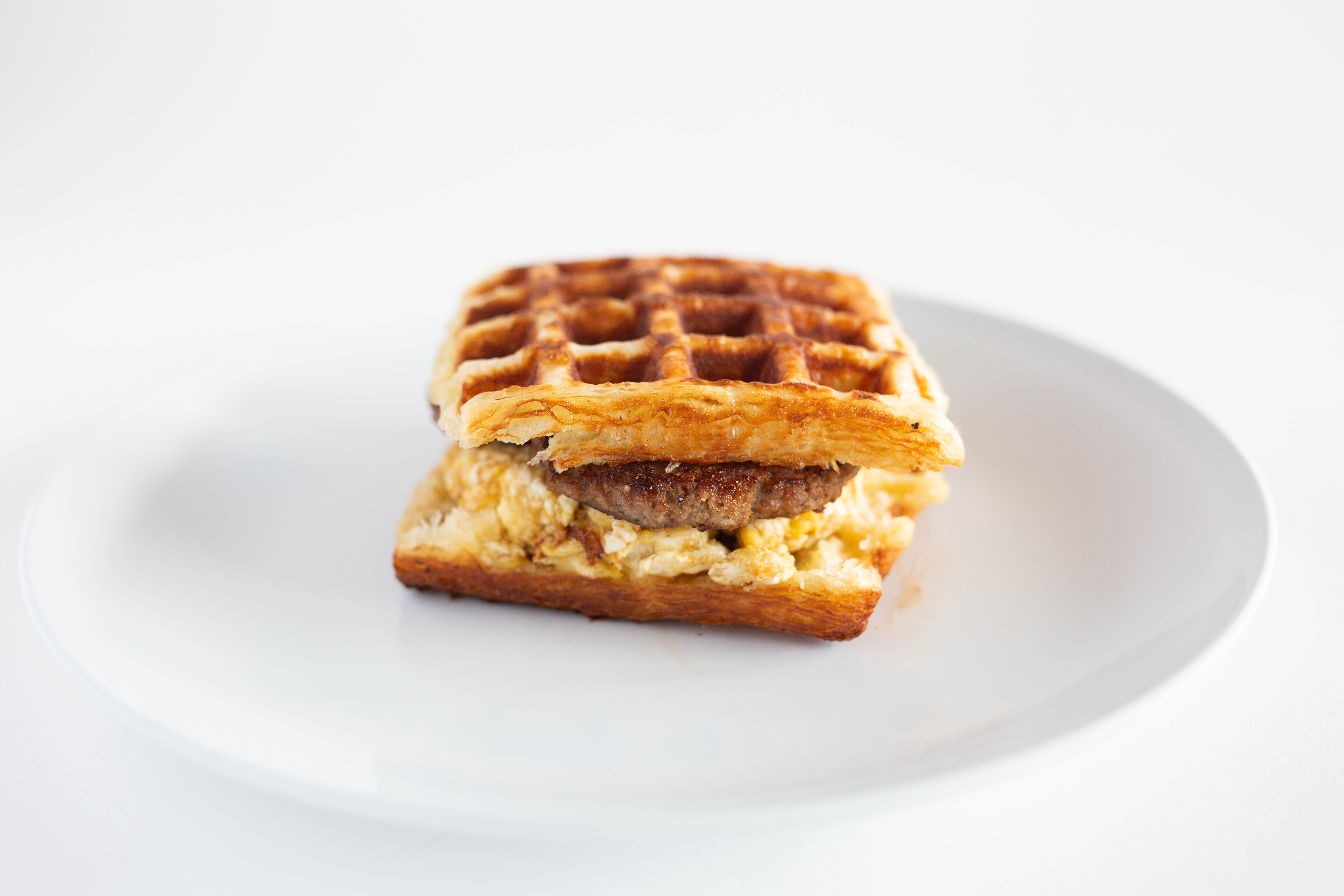 Order Sausage Sammy food online from Waffle Love store, Draper on bringmethat.com