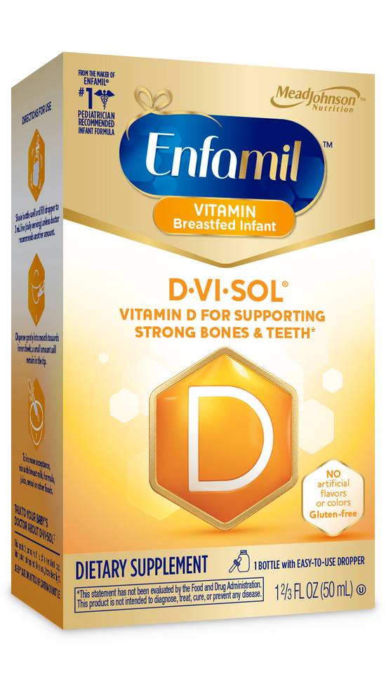 Order Enfamil D-Vi-Sol Vitamin D Supplement Drops (1.67 oz) food online from Rite Aid store, Palm Desert on bringmethat.com