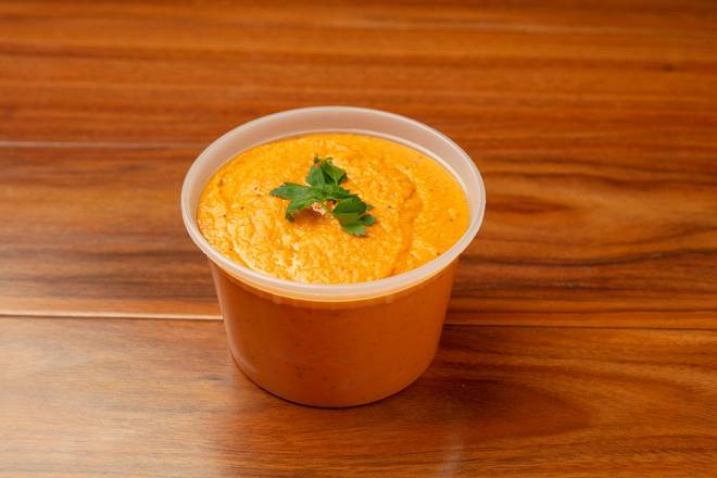 Order Hummus - Spicy Red Bell Pepper (16 oz) food online from Panini Kabob Grill store, Newport Beach on bringmethat.com