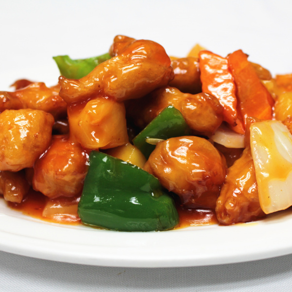 Order Sweet and Sour Chicken food online from Red Lantern Chinese Cuisine store, Glendora on bringmethat.com