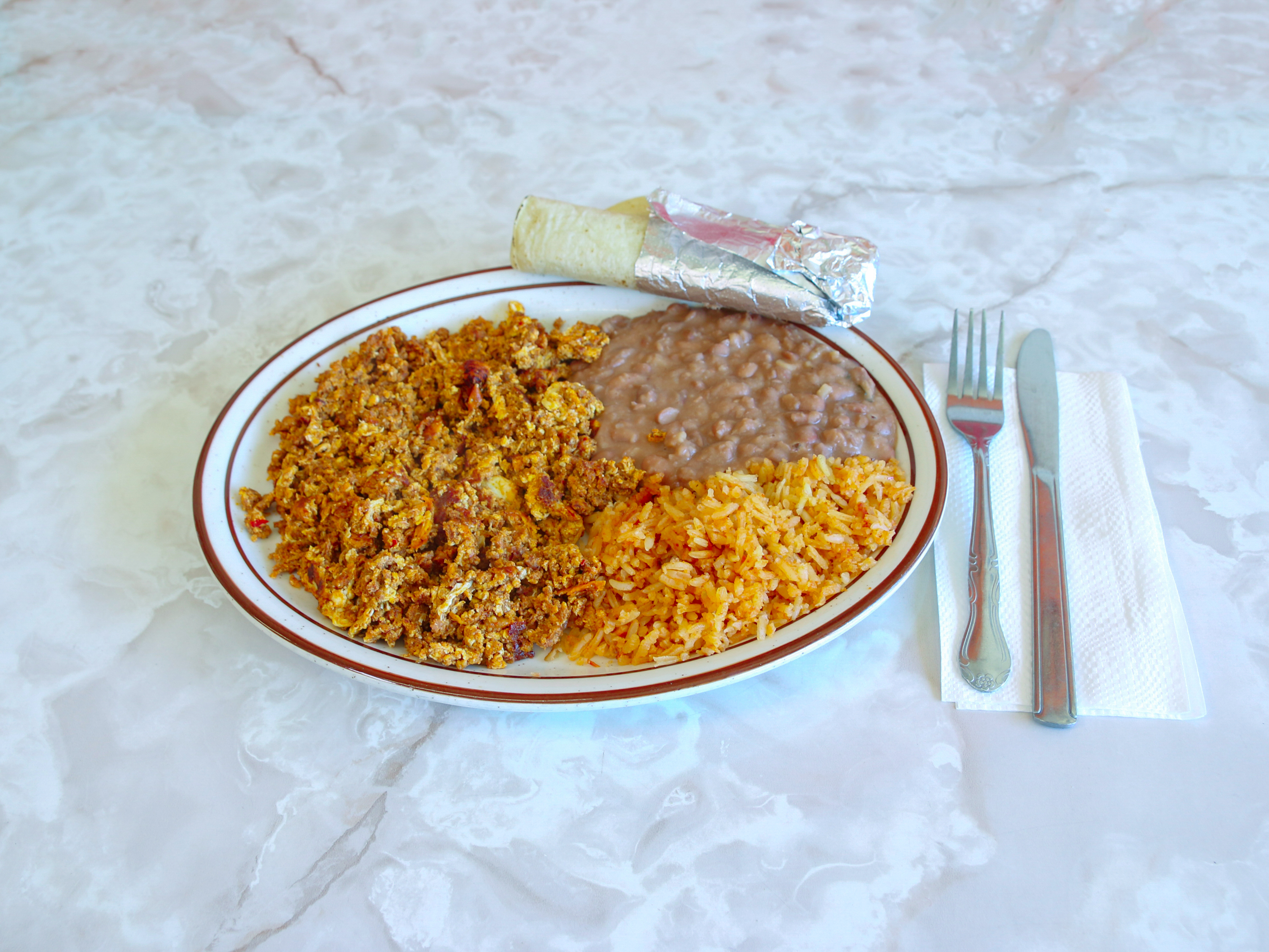 Order Huevos con Chorizo food online from Sofia Mexican Restaurant store, Pasadena on bringmethat.com