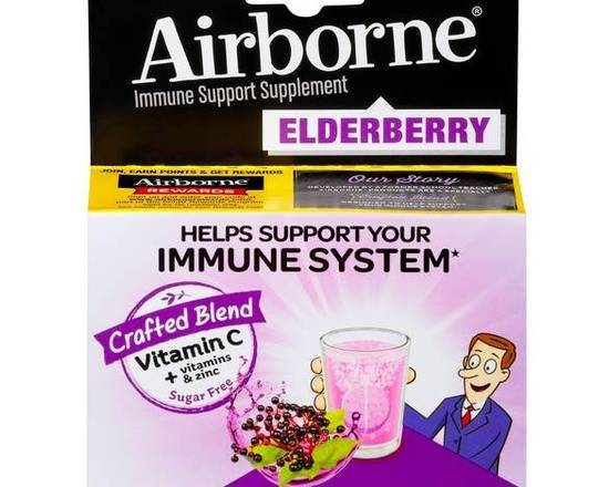 Order AirBorne ElderBerry Immune Support Tablets 20 ct food online from McLean Ave Pharmacy store, Yonkers on bringmethat.com