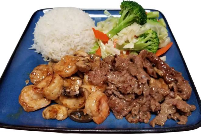 Order Beef and Shrimp Teriyaki food online from Oishi Teriyaki & Sushi store, Paramount on bringmethat.com
