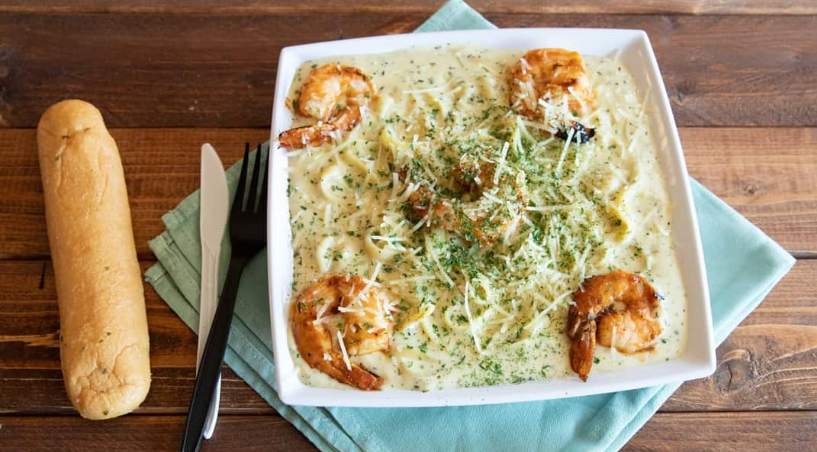 Order Shrimp Alfredo food online from The Captain Table store, Westland on bringmethat.com