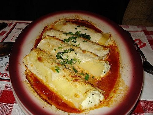 Order Formaggio Manicotti food online from New York Pizza Co store, Riverside on bringmethat.com