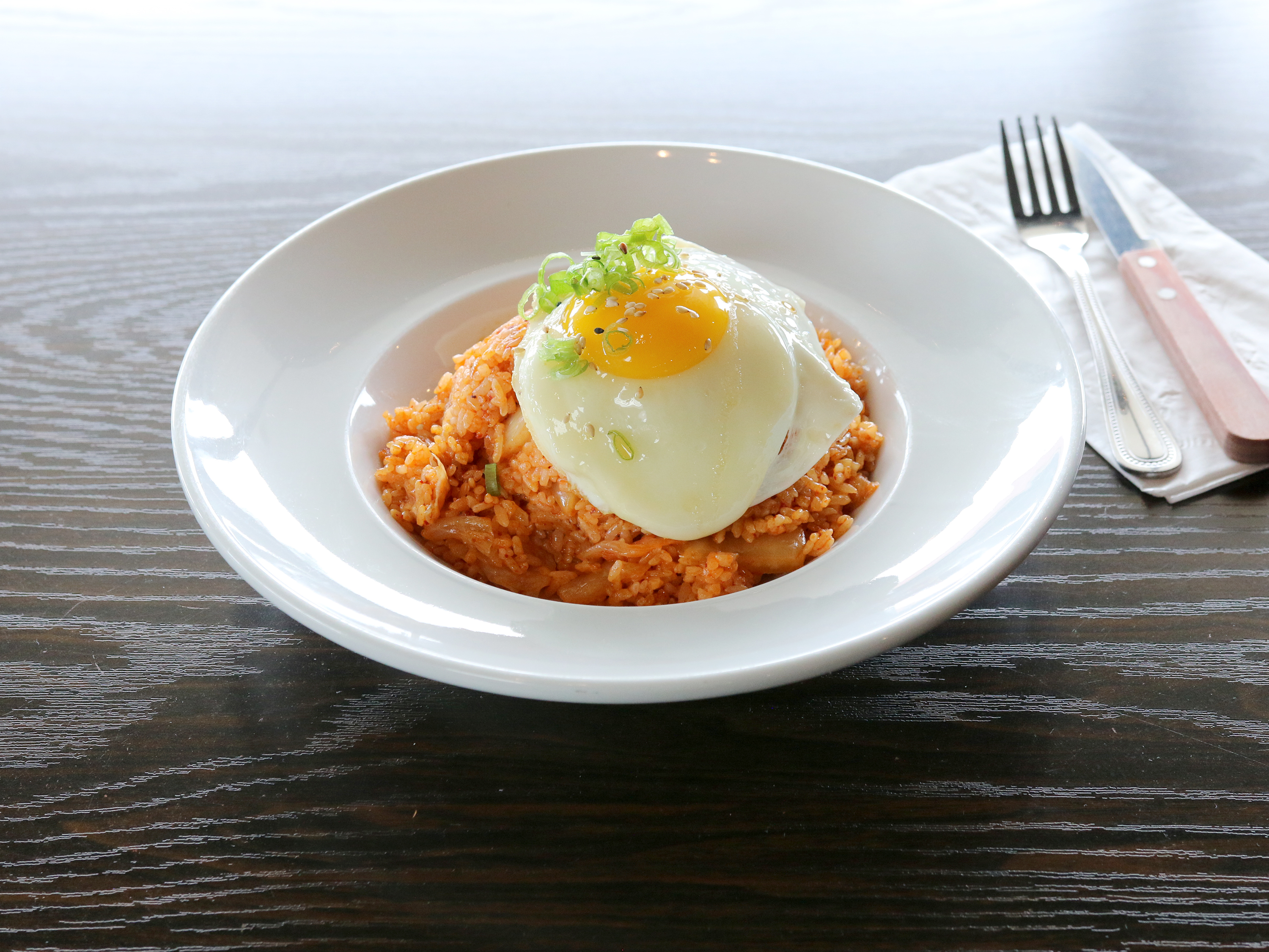 Order Kimchi Fried Rice food online from Knucks Asian Pub store, Rowland Heights on bringmethat.com