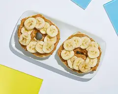 Order Peanut Butter Banana Bagel food online from The Vegan Breakfast store, San Francisco on bringmethat.com