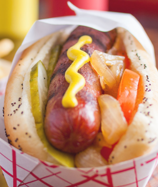 Order 2. Hot Dog food online from Wolfy's store, Chicago on bringmethat.com