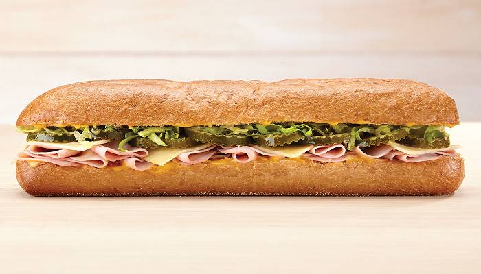 Order 12" Ham Cheddar Crunch Sub (1100cal) food online from Quickchek store, Lake Hopatcong on bringmethat.com