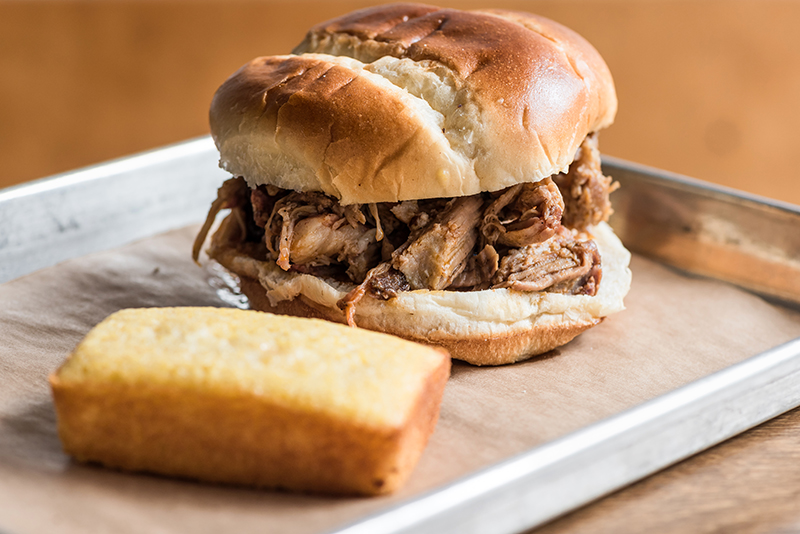 Order Pulled Pork Sandwich food online from Wrigley bbq store, Chicago on bringmethat.com