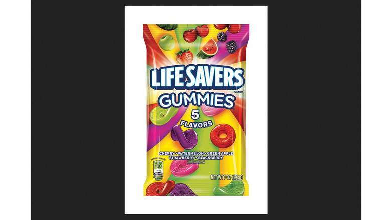 Order Life Savers 5 Flavors Gummi Candy food online from Trumbull Mobil store, Trumbull on bringmethat.com