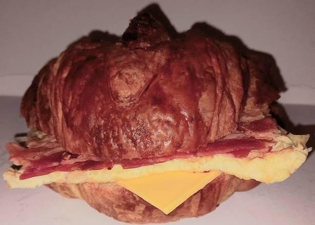 Order Bacon,egg,cheese croissant sandwich  food online from Donutlicious store, Arlington on bringmethat.com