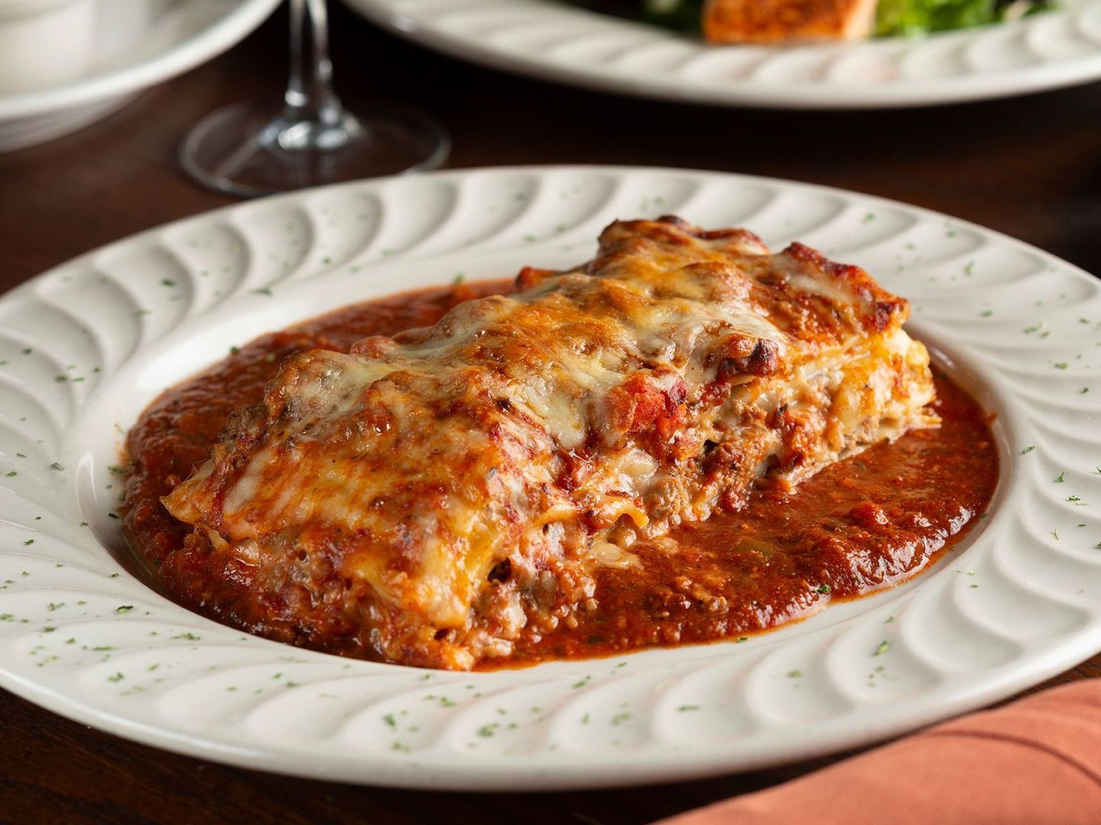 Order Homemade Lasagna - D - OO food online from Alfoccino Italian Restaurant store, Auburn Hills on bringmethat.com