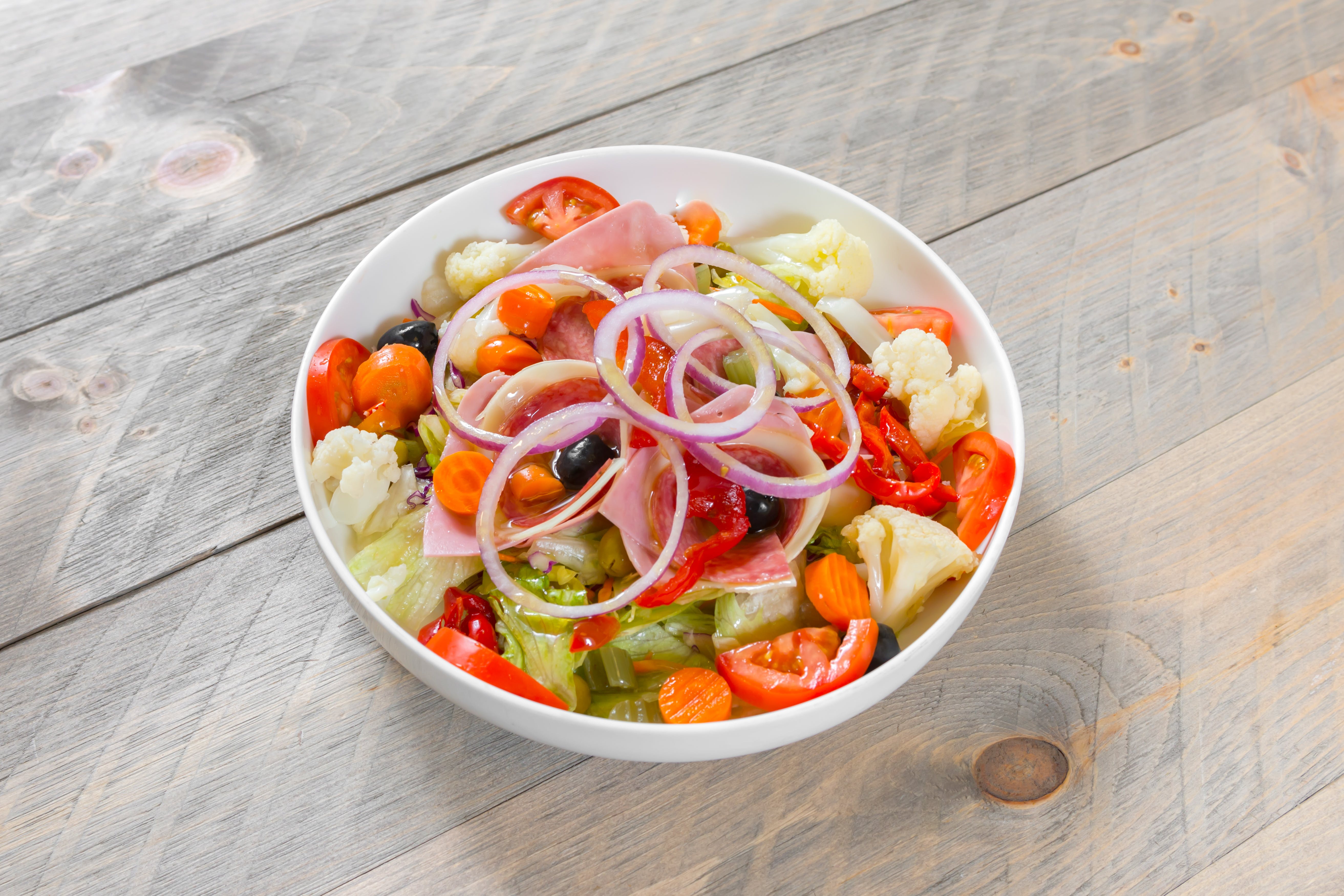 Order Antipasto Salad - Small food online from A&M Pizza Restaurant store, Lebanon on bringmethat.com