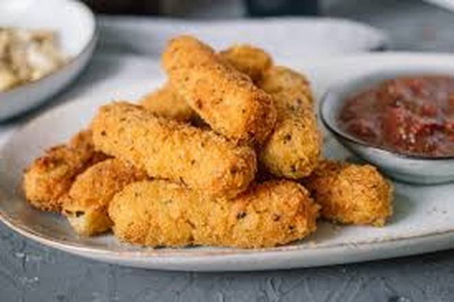 Order Mozzarella Cheese Sticks food online from Fat Belly Pizza store, Stratmoor on bringmethat.com