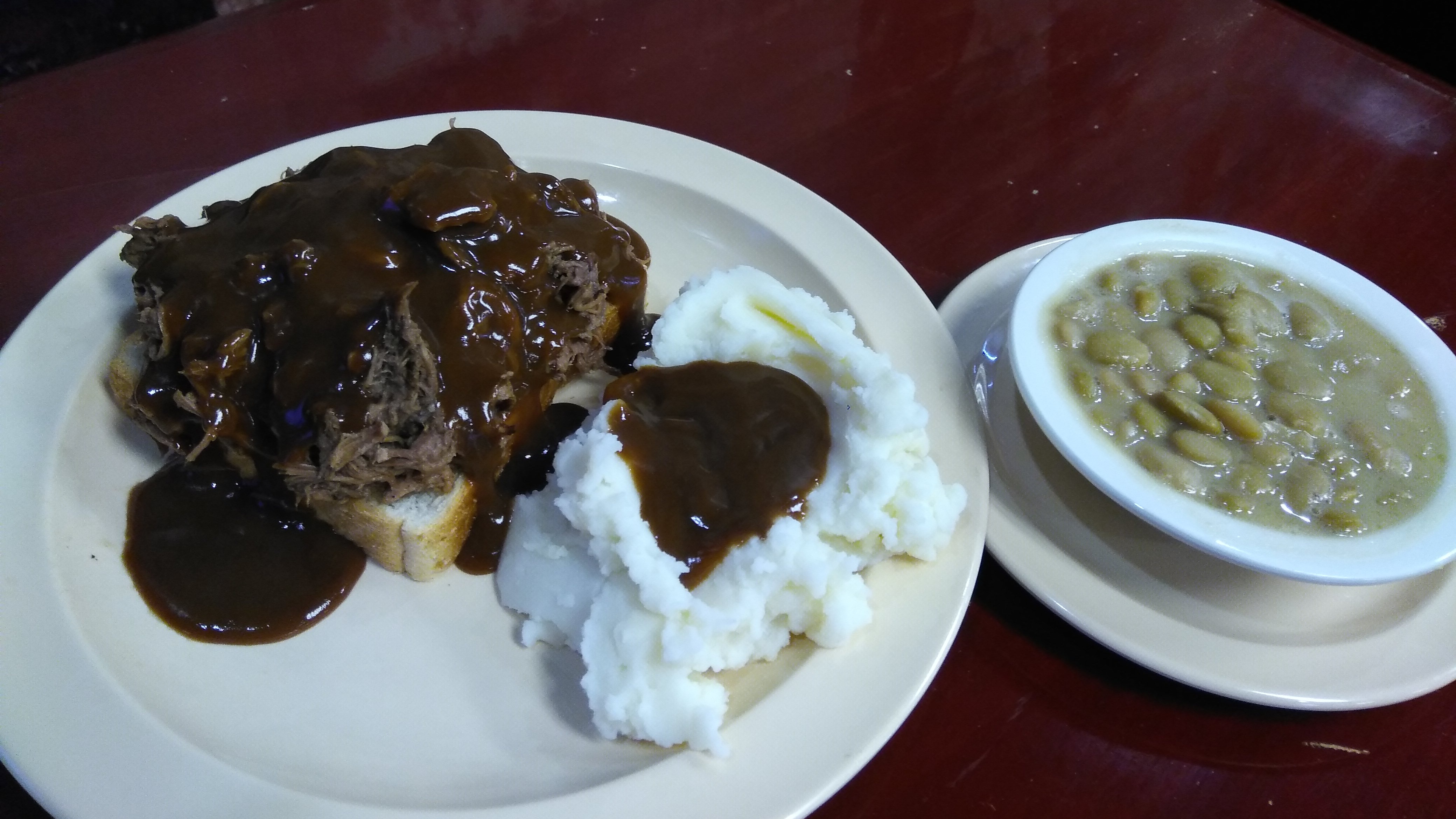 Order Open Faced Roast Beef food online from Brewha Pub & Grub store, Mobile on bringmethat.com