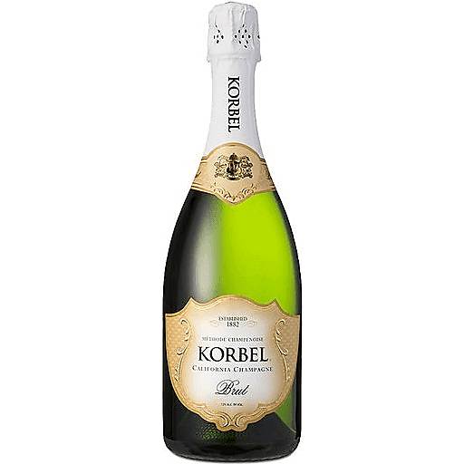 Order Korbel Champagne Brut  (750 ML) 2903 food online from Bevmo! store, San Rafael on bringmethat.com