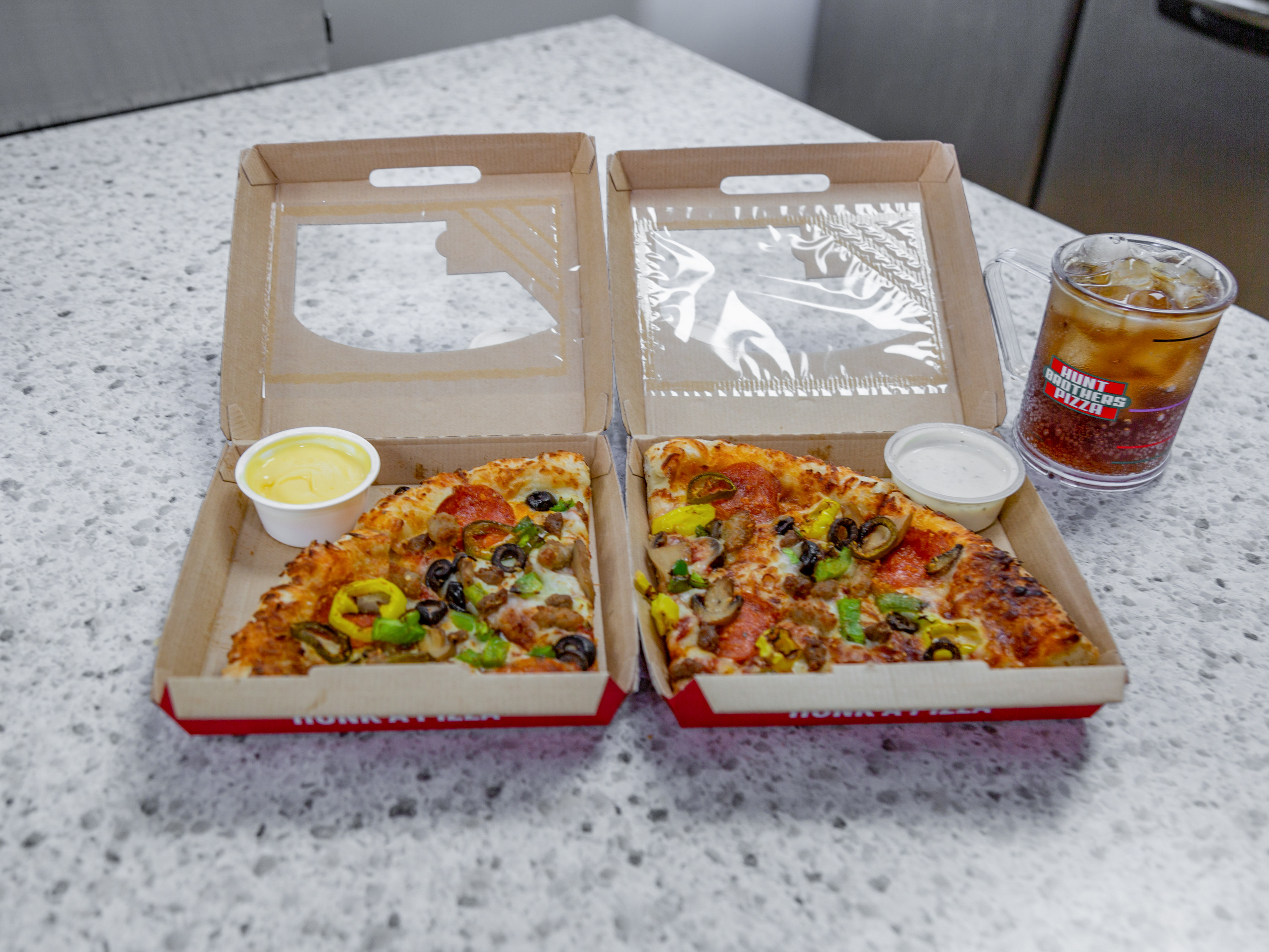 Order Hunk a Pizza food online from Hunt Brothers Pizza store, Fort Worth on bringmethat.com