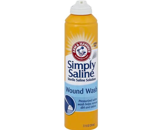 Order Simply Saline - Wound Wash - 7.4 oz food online from East Cooper Family Pharmacy store, Mt Pleasant on bringmethat.com