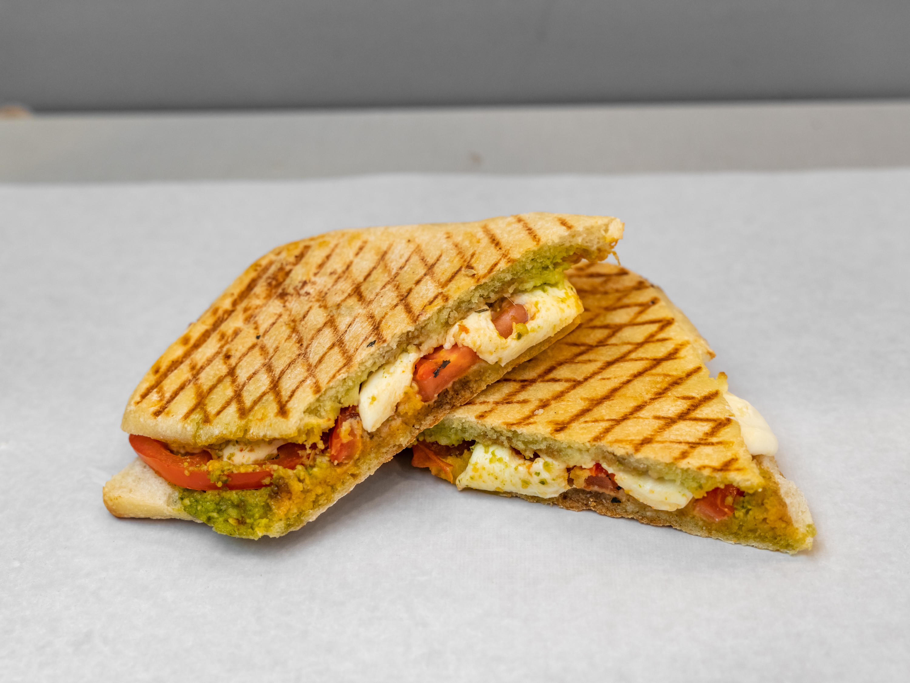 Order Roma Grilled Hot Panini food online from Perfecto Caffe store, Peabody on bringmethat.com