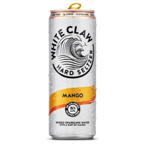 Order White Claw Hard Seltzer Mango 24oz Can food online from 7-Eleven store, Flagler Beach on bringmethat.com