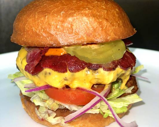 Order The All American Burger food online from Sal’s Burgers store, San Mateo on bringmethat.com